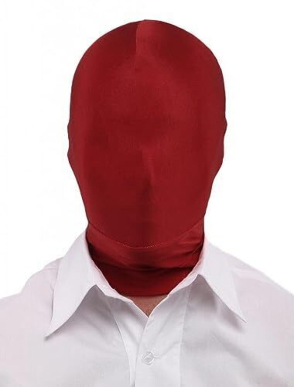 2031 and Full Cover Spandex Zentai Hood Mask for Halloween Costume Wine